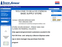 Tablet Screenshot of beaconexpressonline.com